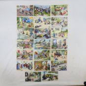 20 Vintage Max Lunzli Cat Postcards
