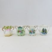 4 Antique RS Prussia Porcelain Toothpick Holders