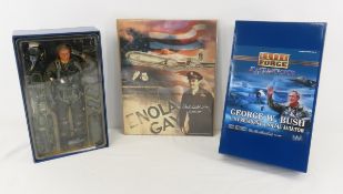 George W Bush Aviator Figure & Paul Tibbets Poster