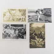 4 Vintage Native Americans MN & ND RPPC
