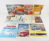35 Vintage Car Ads & Brochures, 1950's, 1960's