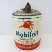Vintage 5 Gallon Mobiloil Special Oil Can