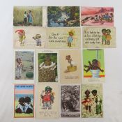 14 Vintage Black Americana Postcards