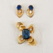 Vintage Arnold Scaasi Floral Demi Parure