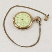 1908 Hamilton Model 1 Pocket Watch with Chain