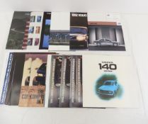 More than 30 European Car Brochures, 1980's 1990's