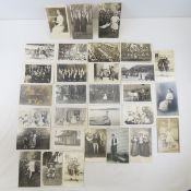 30 Vintage RPPC Postcards; Bands, Kids, People