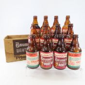 12 Vintage Baumeister Root Beer Bottles in Case