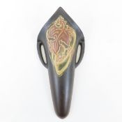 Roseville Pottery Rosecraft Brown Wall Pocket Vase