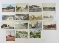15 Vintage Railroad, Train, & Related Postcards