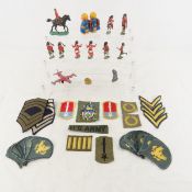 Vintage Marx Ramp Walker, Military Patches & More
