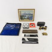 Dietzgen Drafting Set, Stopwatch, Pens & More