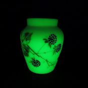 Mt. Washington Burmese Glass Toothpick Holder