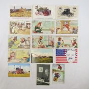 15 Vintage Advertising Postcards; Swift Premium