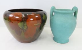 Weller Arts & Crafts Vase and Louwelsa Jardiniere