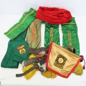 Vintage Osman Shriner Sash's, Belt & More
