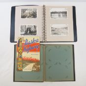 Postcard Album with vintage Alaska Vacation cards
