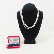 Vintage Japanese Fuji Sterling Silver Earrings