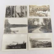 25 Vintage RPPC Postcards MN Lake Scenes