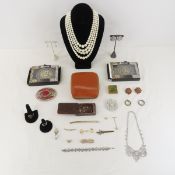 Assorted Jewelry, Belt Buckles & Loose Stones