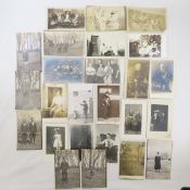 25 Vintage RPPC Postcards Kids, Pets, Families