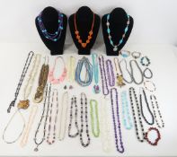 Amethyst, Quartz & other Stone and Bead Jewelry