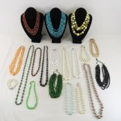 Art, W. Germany & Other Beaded Necklaces