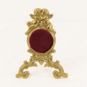 Antique Brass Kissing Cherub Pocket Watch Stand