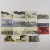 15 Disaster RPPC Fires, Cyclone, Blizzard. All MN