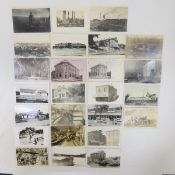 25 Vintage RPPC Postcards Industrial, Business