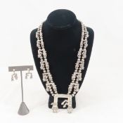 Rainbow Yei Sterling Necklace and Earring Set