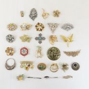 Vogue, Boucher, JJ, Pewter & Other Brooches
