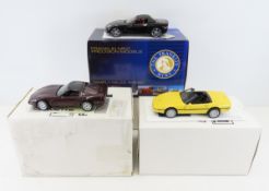 3 Franklin Mint Corvettes 1986, 1993, 2005