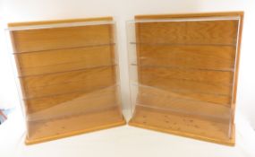 2 Danbury Mint Car Display Cases