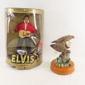 Eagle Music box and Elvis doll