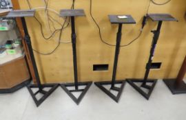 4 On Stage Adjustable Speaker Stands