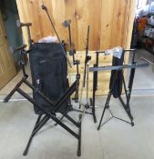 Triple Keyboard Stand, Soft Case and cover