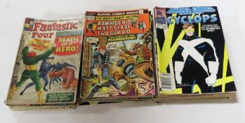 80 Marvel super hero comic books from 1964-1990