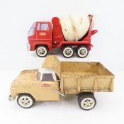Vintage Tonka cement mixer & dump truck