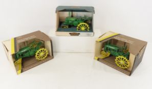 3 John Deere Die Cast Tractors in Box