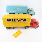 Vintage Sears & Wilson truck & trailers