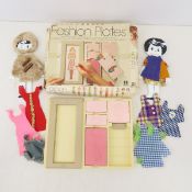 1978 Tomy Vintage Fashion Plates 2508 Design Kit