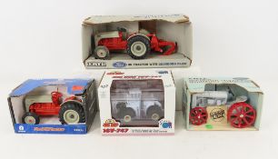 4 Die Cast Tractors, Ertl, Ford & More