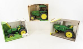 3 Ertl 1/16 Scale John Deere Tractors in Boxes