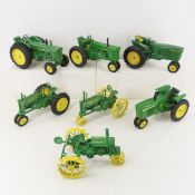 7 1/16 Scale Die Cast John Deere Tractors