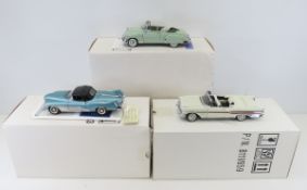 3 Franklin Mint cars 1951 Buick, 1957 Pontiac