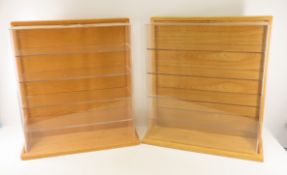 2 Danbury Mint Car Display Cases