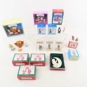 13 Hallmark Merry Miniatures w/Box & 1 Snow Babies