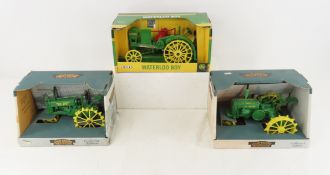 3 Ertl 1/16 Scale John Deere Tractors In Box