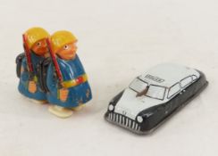 Vintage Rail Walker Toy & Tin Car